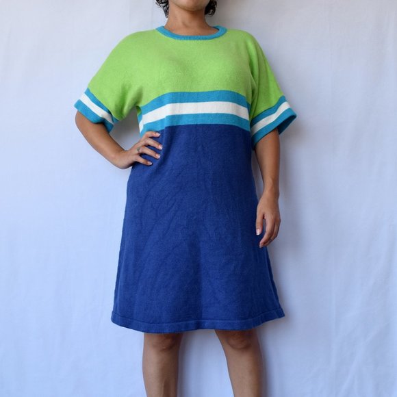dELiA*s Green and Blue Mini Dress - Picture 4 of 9